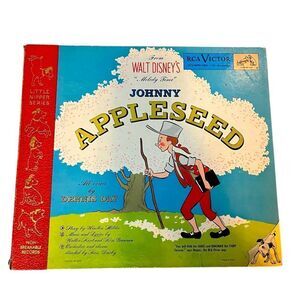 VINTAGE RARE WALT DISNEYS JOHNNY APPLESEED MULTI RECORDS STORYBOOK‎ COLLECTOR